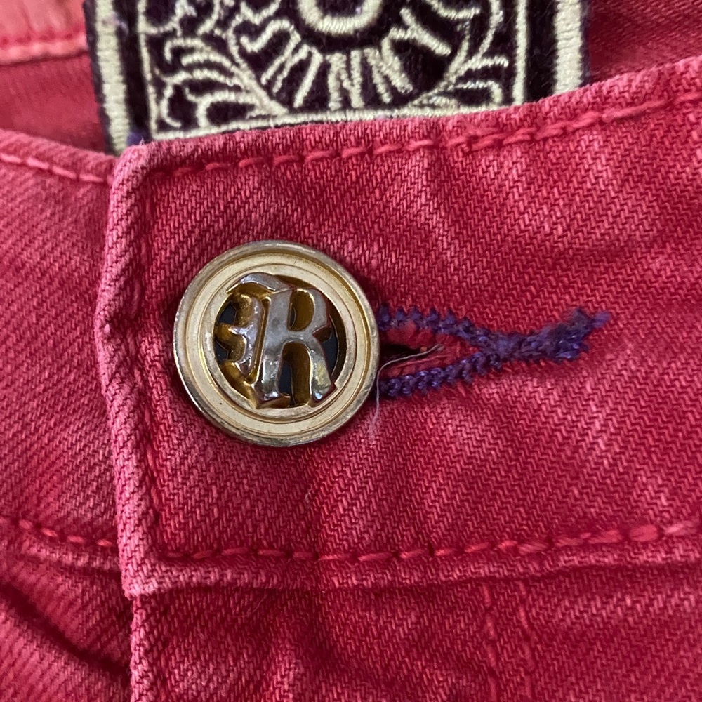 Rich & Skinny Women’s Jeans Flare Leg Pants Red size 24 - Picture 5 of 11
